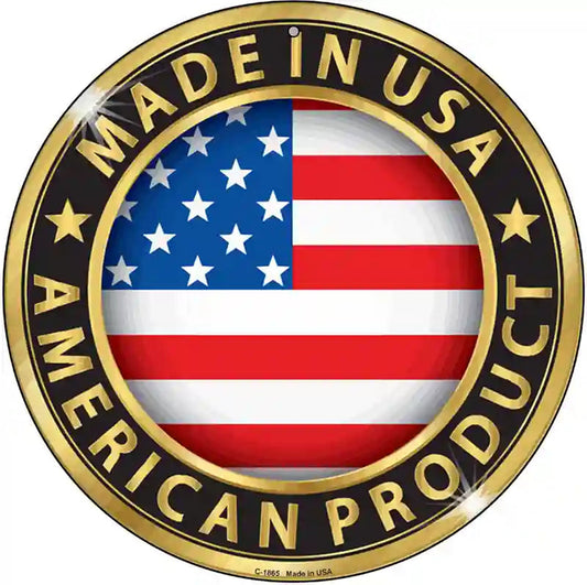 American Product Novelty Metal Circle Sign