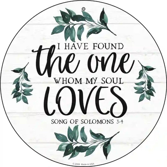 The One Novelty Metal Circle Sign