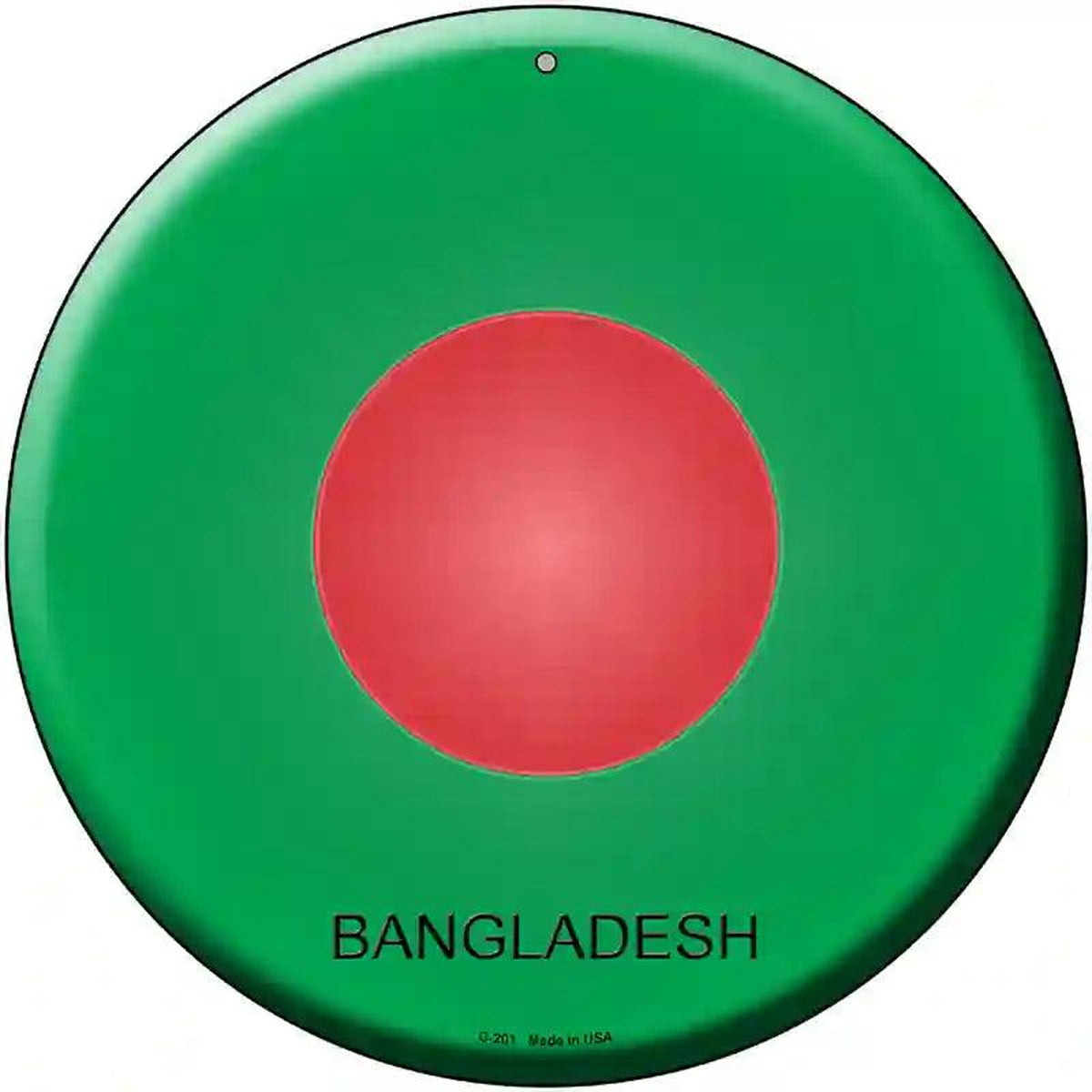 Bangladesh Country Novelty Metal Circular Sign