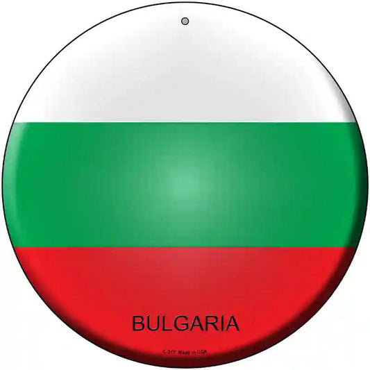 Bulgaria Country Novelty Metal Circular Sign
