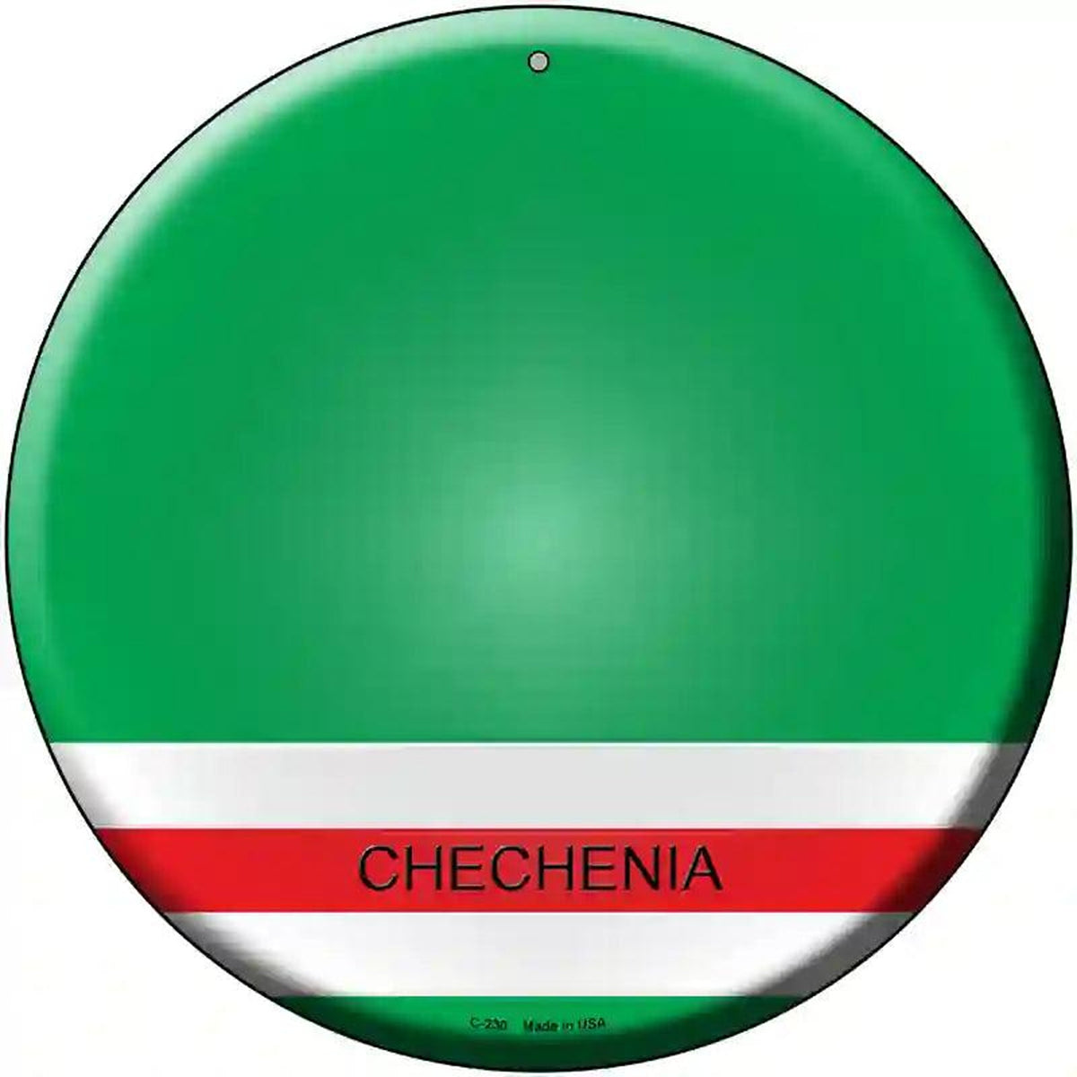 Chechenia Country Novelty Metal Circular Sign