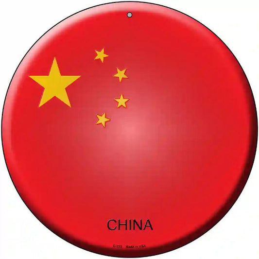 China Country Novelty Metal Circular Sign