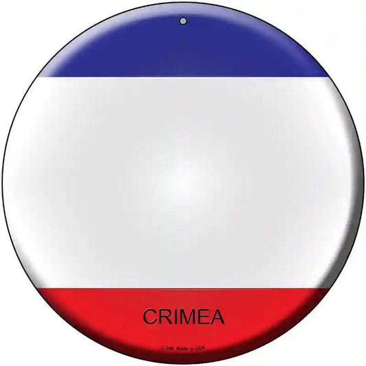 Crimea Country Novelty Metal Circular Sign