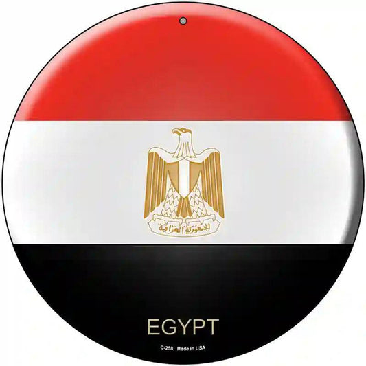 Egypt Country Novelty Metal Circular Sign