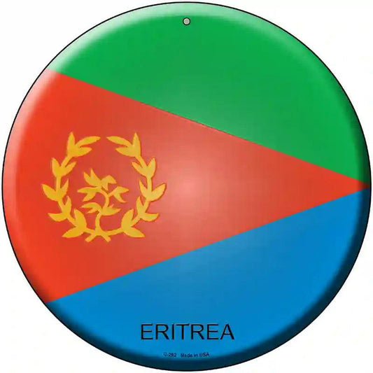 Eritrea Country Novelty Metal Circular Sign