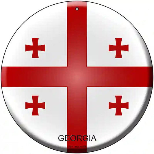 Georgia Country Novelty Metal Circular Sign