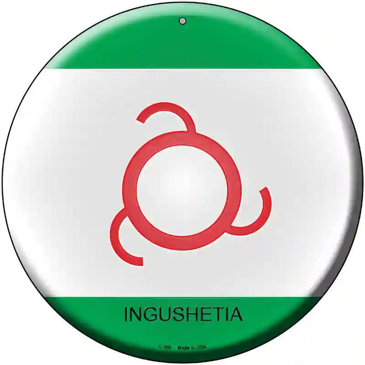 Ingushetia Country Novelty Metal Circular Sign