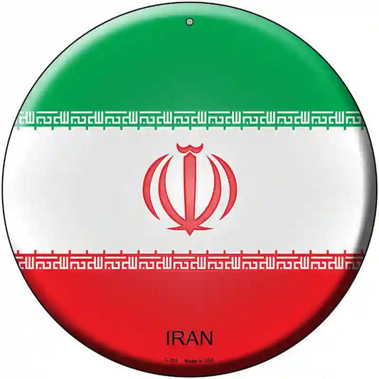 Iran Country Novelty Metal Circular Sign