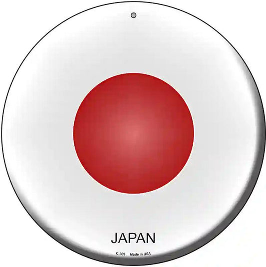 Japan Country Novelty Metal Circular Sign