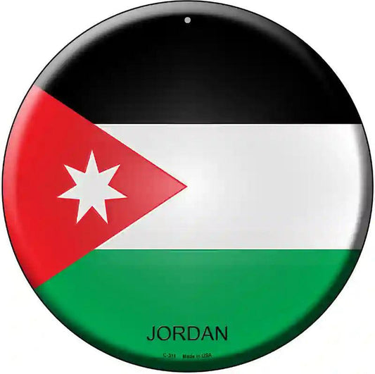 Jordan Country Novelty Metal Circular Sign