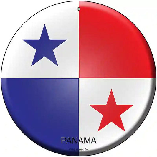 Panama Country Novelty Metal Circular Sign