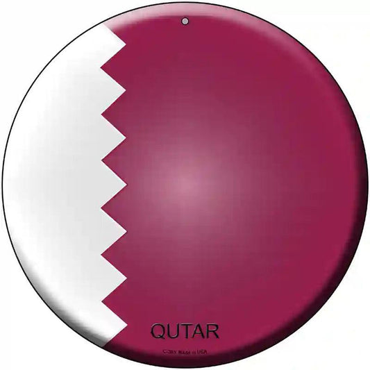 Qutar Country Novelty Metal Circular Sign