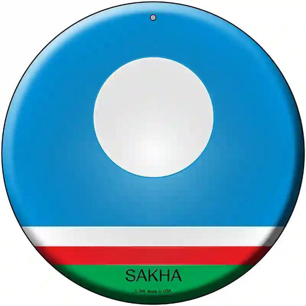 Sakha Country Novelty Metal Circular Sign