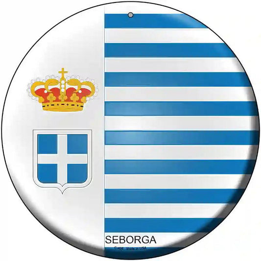Seborga Country Novelty Metal Circular Sign