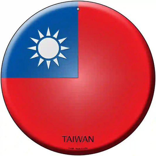 Taiwan Country Novelty Metal Circular Sign