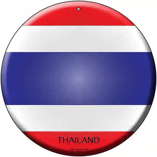 Thailand Country Novelty Metal Circular Sign