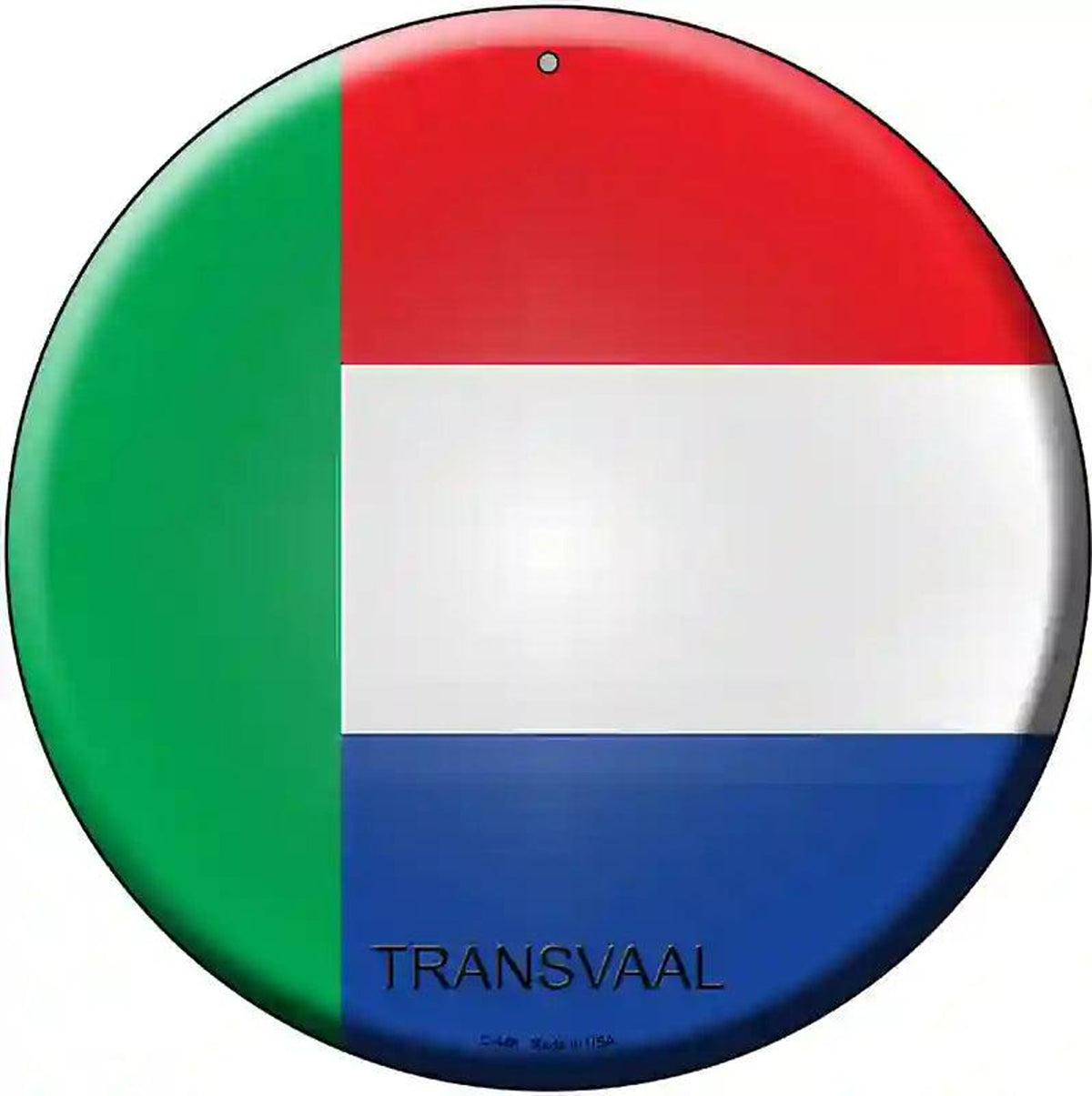 Transvaal Country Novelty Metal Circular Sign