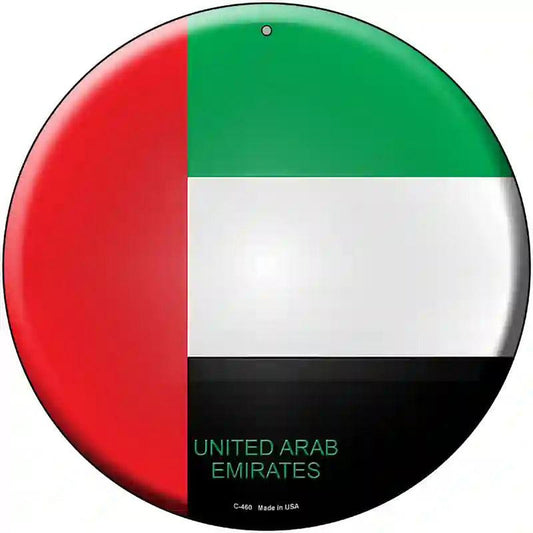 UN Arab Emirates Novelty Metal Circular Sign