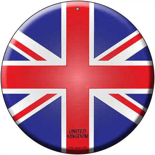 United Kingdom Country Novelty Metal Circular Sign