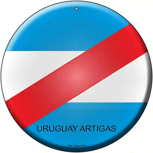 Uruguay Artigas Country Novelty Metal Circular Sign