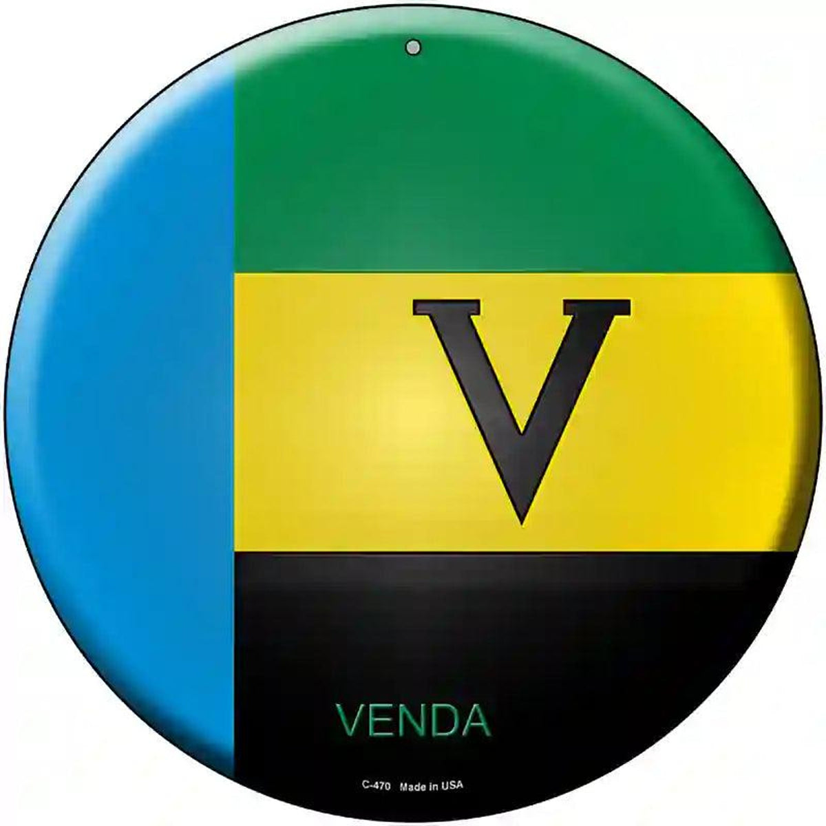 Venda Country Novelty Metal Circular Sign