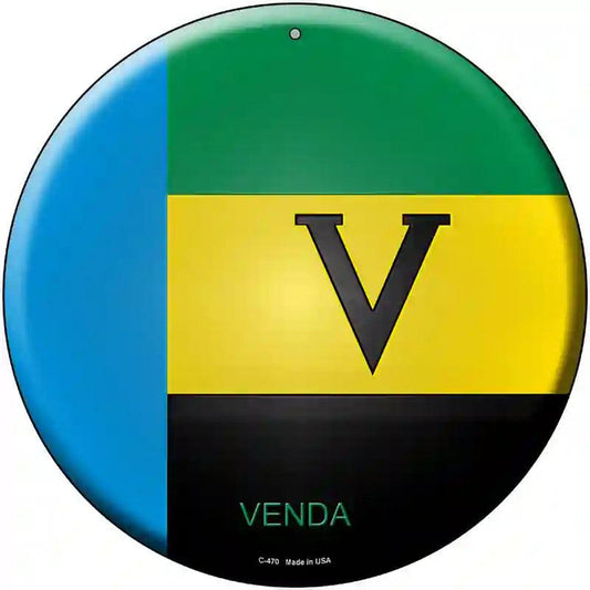 Venda Country Novelty Metal Circular Sign