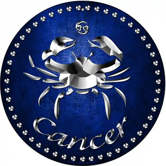 Cancer Novelty Metal Circular Sign