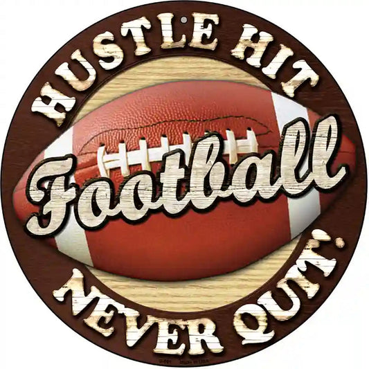 Football Novelty Metal Circular Sign