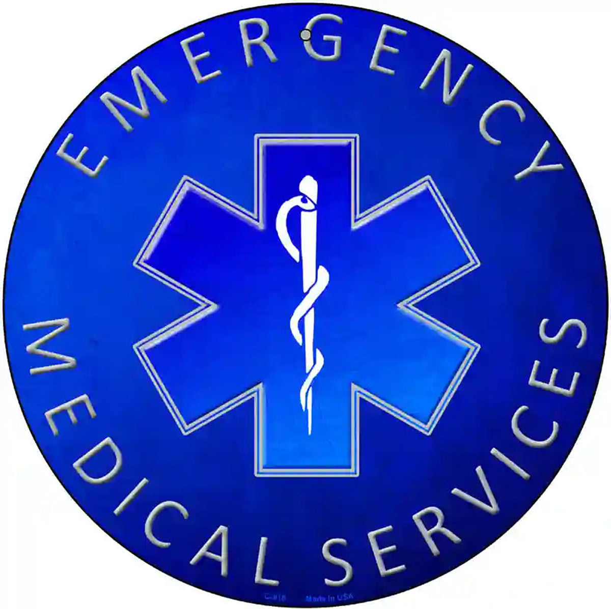 Emergency Medical Services Novelty Circular Sign