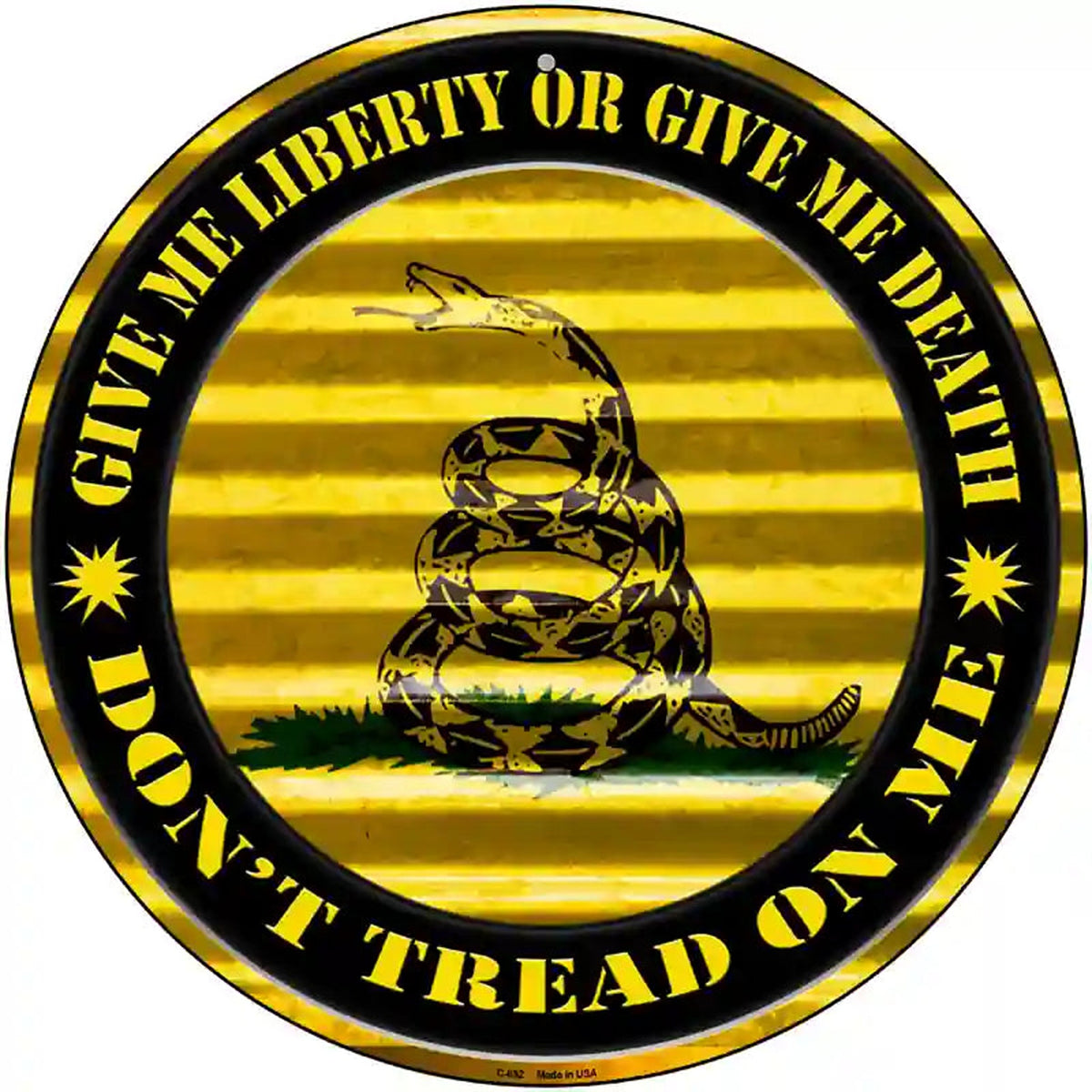 Dont Tread On Me Novelty Circular Sign