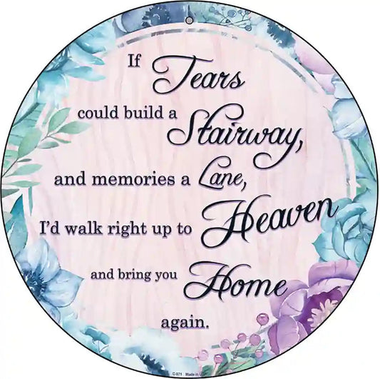 Bring You Home Again Novelty Metal Circular Sign