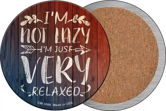 Im Just Very Relaxed Novelty Circle Coaster Set of 4