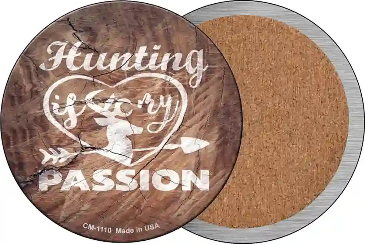 Hunting Passion Novelty Circle Coaster Set of 4