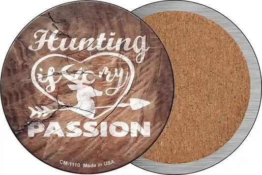 Hunting Passion Novelty Circle Coaster Set of 4