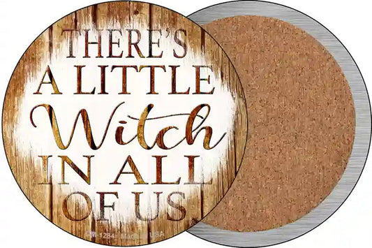 Witch In All Of Us Novelty Circle Coaster Set of 4