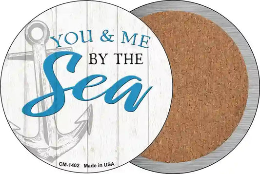 You and Me by the Sea Novelty Circle Coaster Set of 4