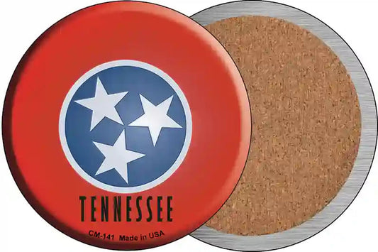 Tennessee State Flag Novelty Circle Coaster Set of 4