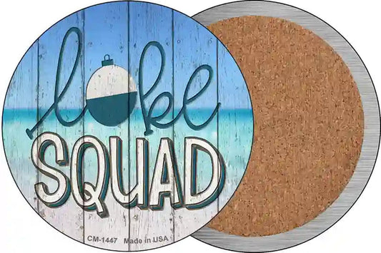 Lake Squad Novelty Circle Coaster Set of 4