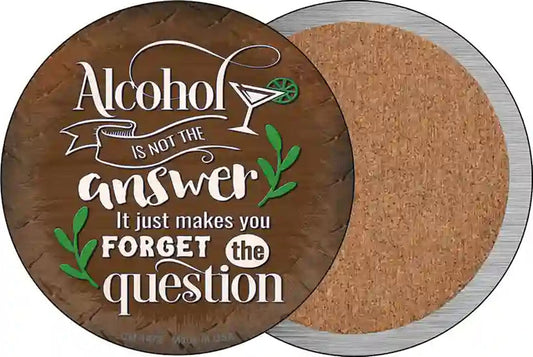 Forget The Question Novelty Circle Coaster Set of 4