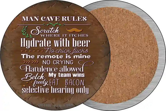 Hydrate With Beer Novelty Circle Coaster Set of 4