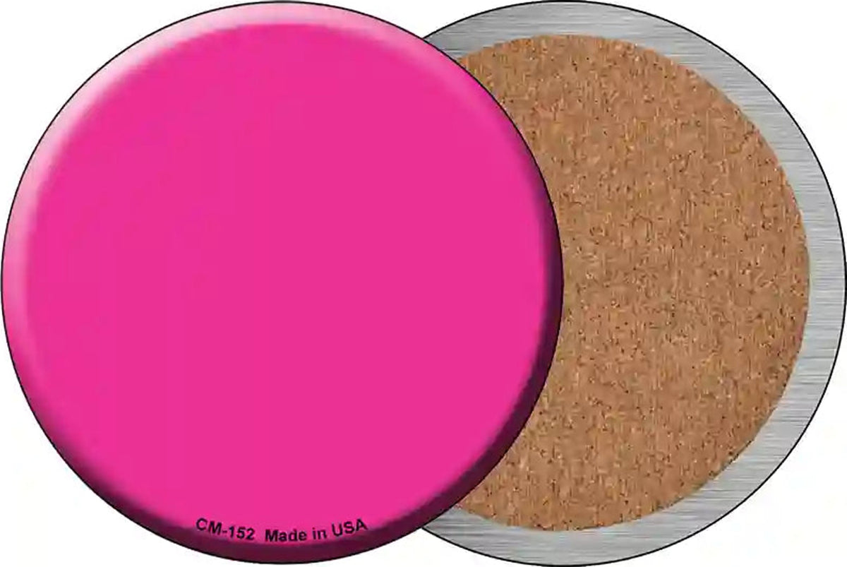 Pink Novelty Circle Coaster Set of 4