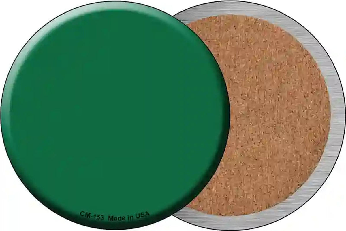 Green Novelty Circle Coaster Set of 4