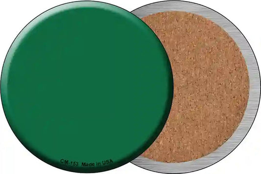 Green Novelty Circle Coaster Set of 4
