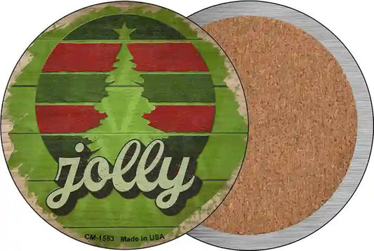 Jolly Green Novelty Circle Coaster Set of 4