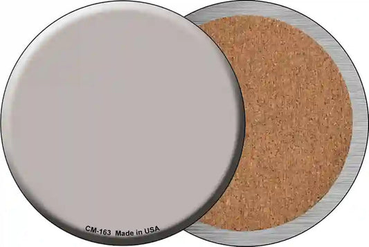 Tan Novelty Circle Coaster Set of 4