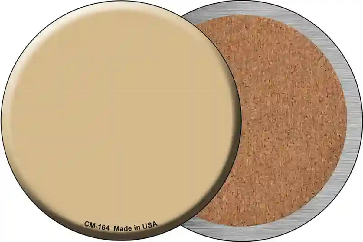 Gold Novelty Circle Coaster Set of 4