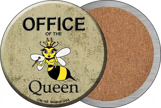 Office of the Queen Novelty Circle Coaster Set of 4