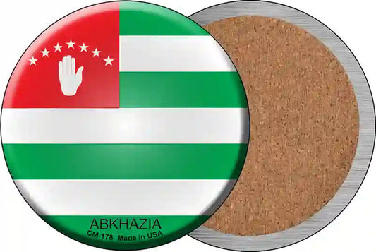 Abkhazia Country Novelty Circle Coaster Set of 4