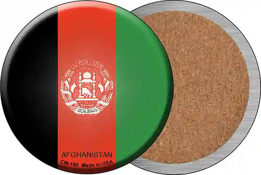Afghanistan Country Novelty Circle Coaster Set of 4