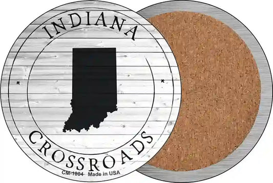 Indiana Crossroads Novelty Circle Coaster Set of 4